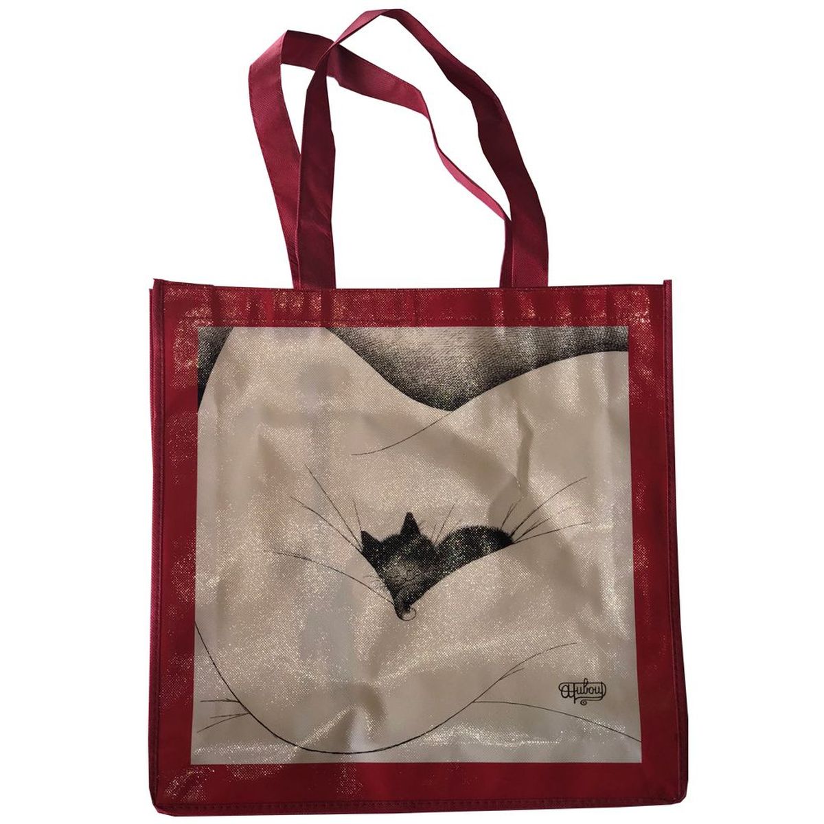 Sac cabas  provisions Les Chats de Dubout Gros Dodo 40 x 40 cm