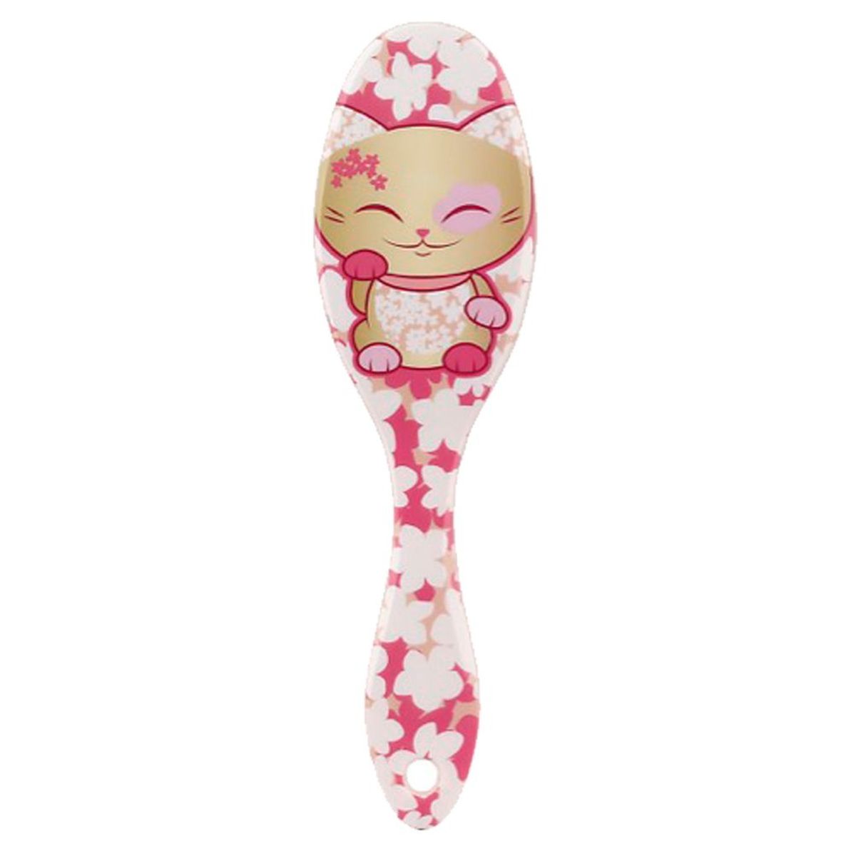 Brosse  cheveux Mani The Lucky Cat - Rose chat Or