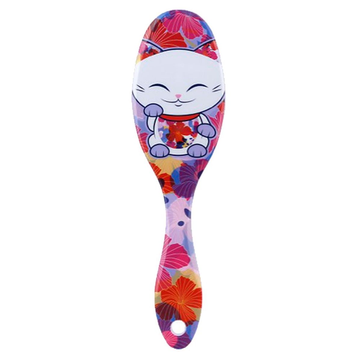 Brosse  cheveux Mani The Lucky Cat Multicolore