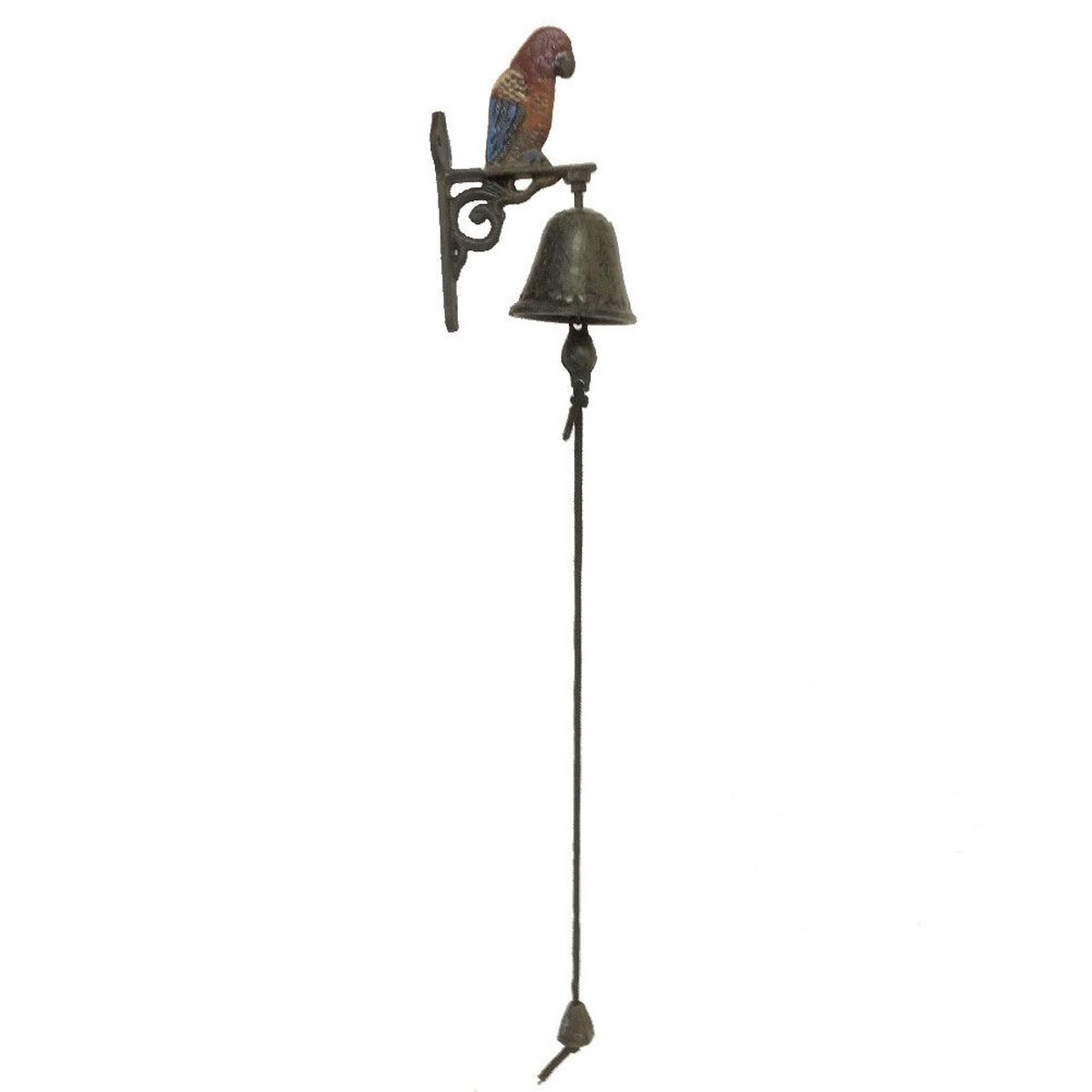 Cloche Murale Ancienne En Fonte - Carillon Décoratif Avec Poule, 2,2 Kg, Vintage