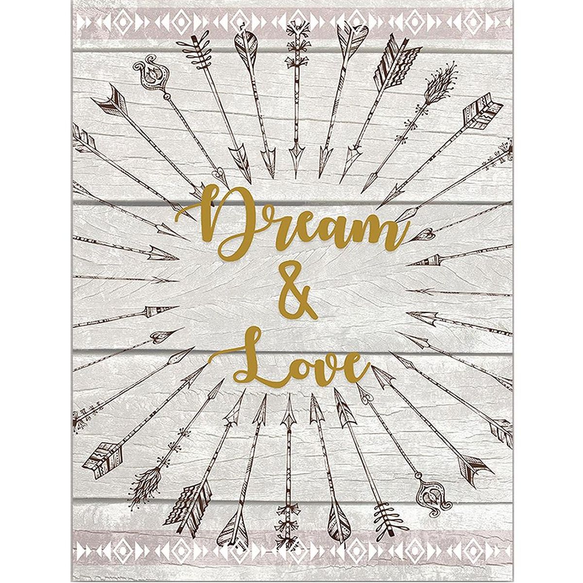 Cadre en toile Boho Indien 40 x 30 cm - Dream and Love