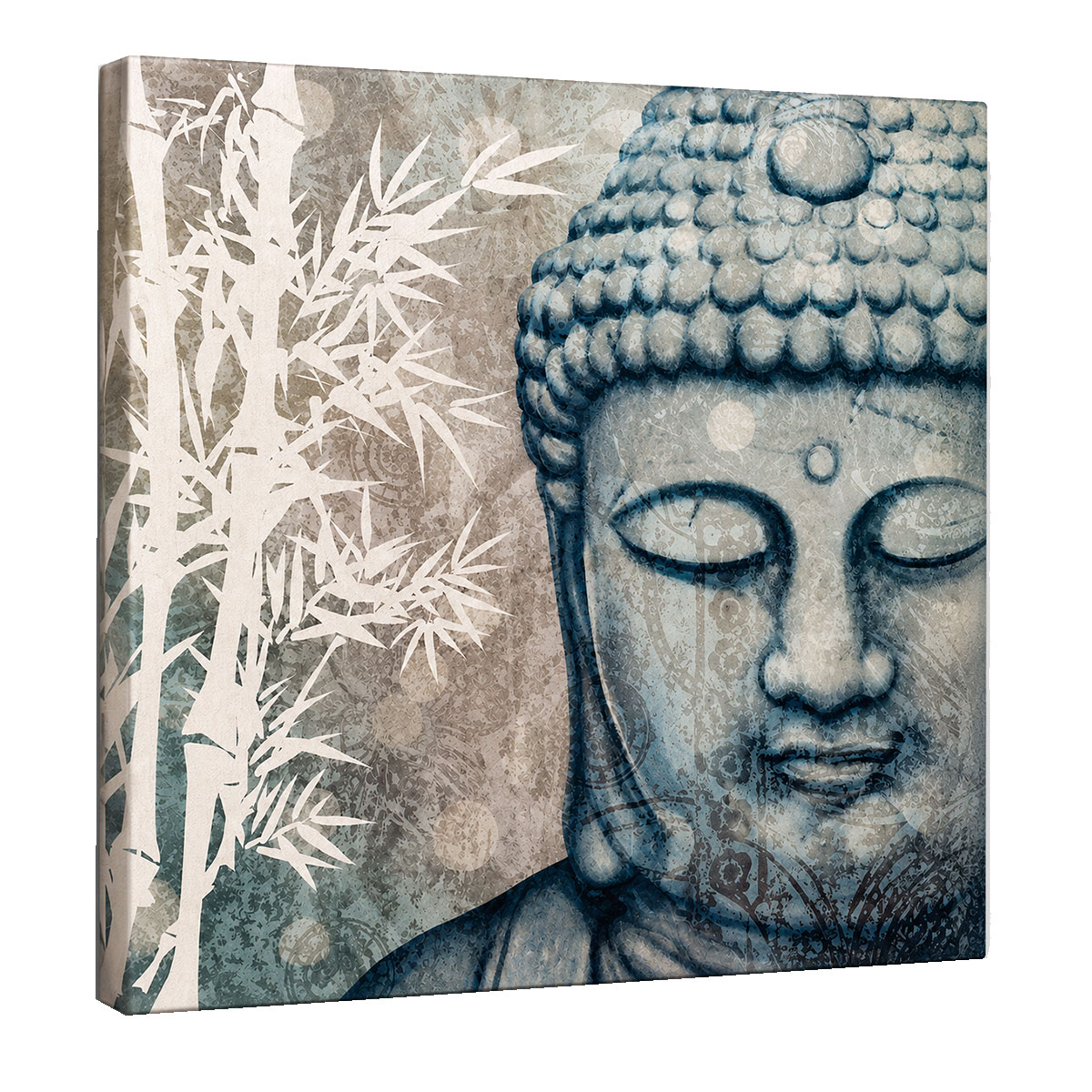 Petit cadre en toile Bouddha zen 20 x 20 cm