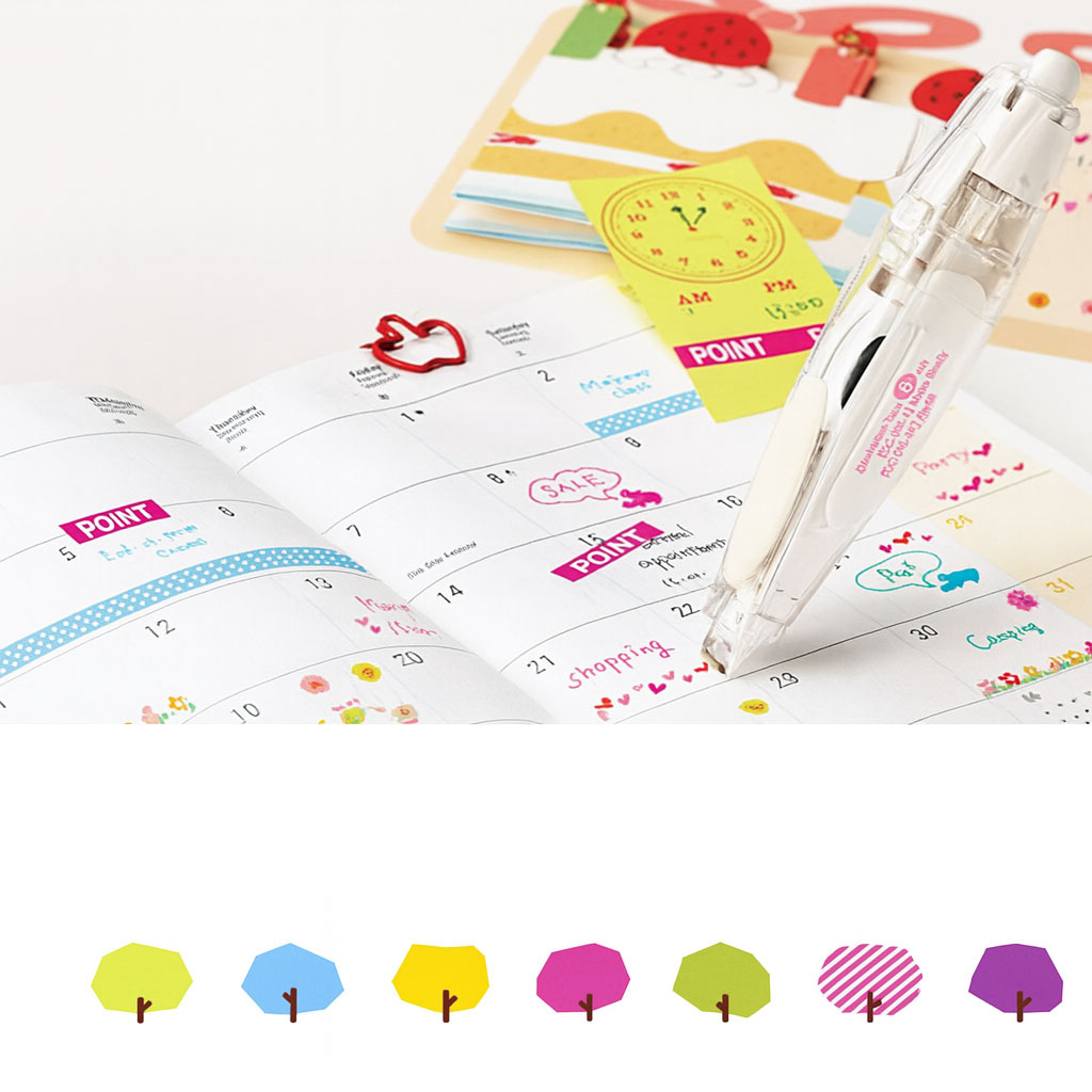 Roller de dcoration rechargeable motif arbres