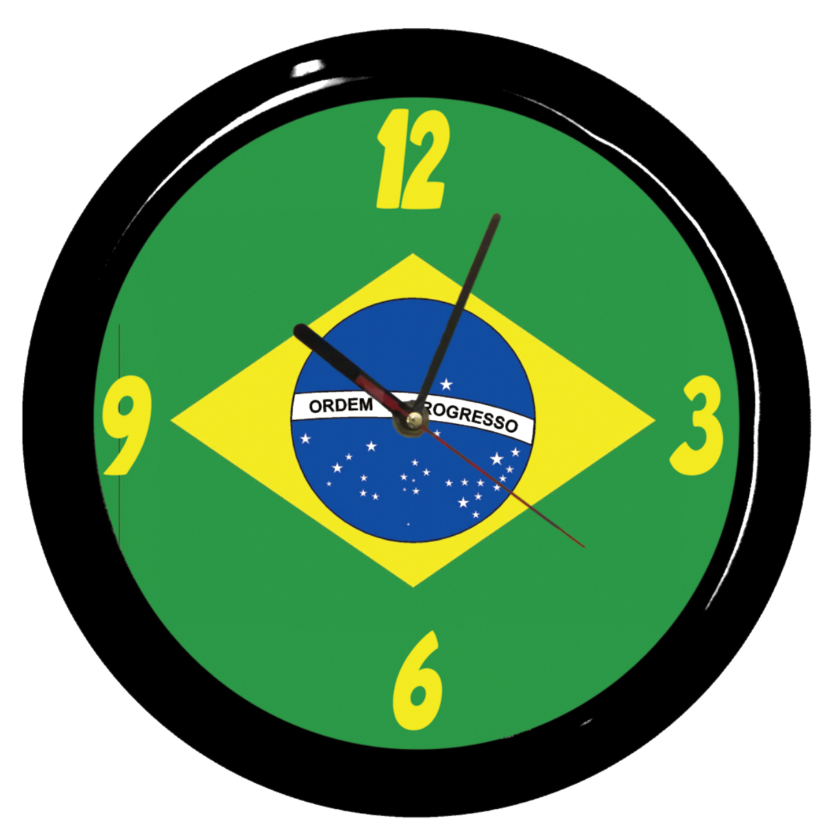 Horloge Drapeau Brsil by Cbkreation