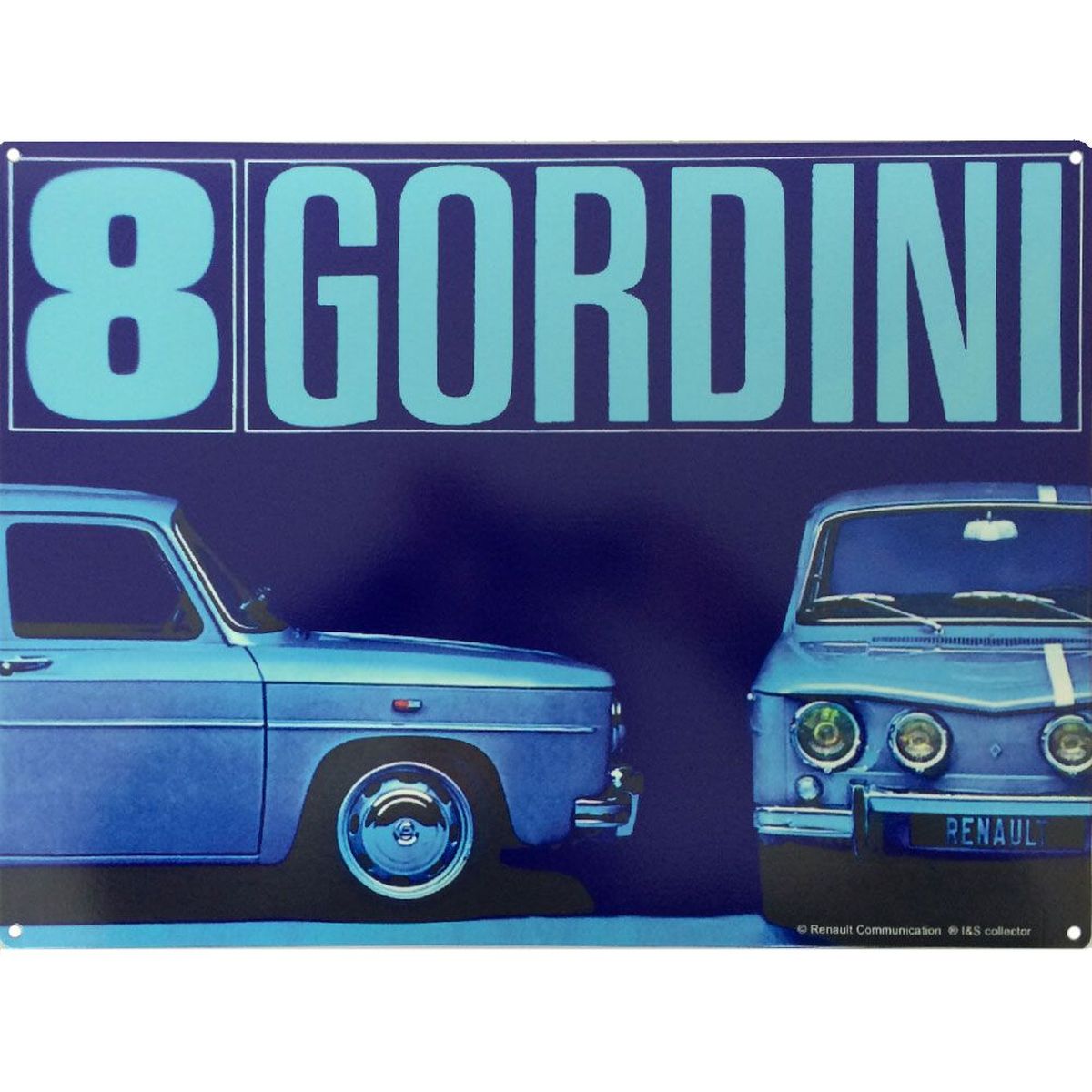 Plaque mtal Renault Gordini 30 x 40 cm