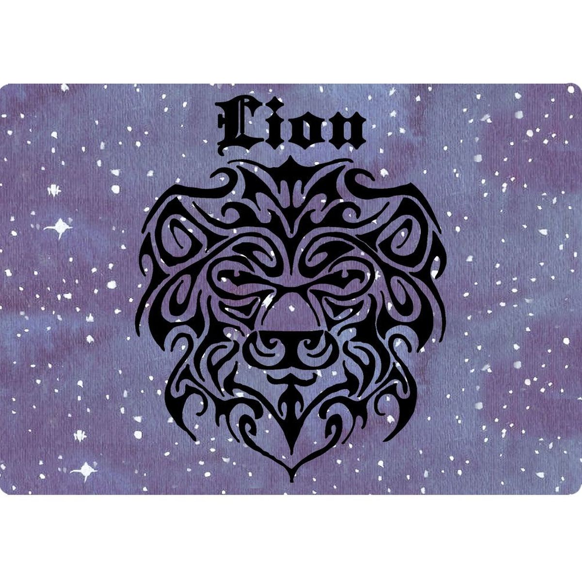 Tapis de souris signe zodiaque Lion Cbkreation