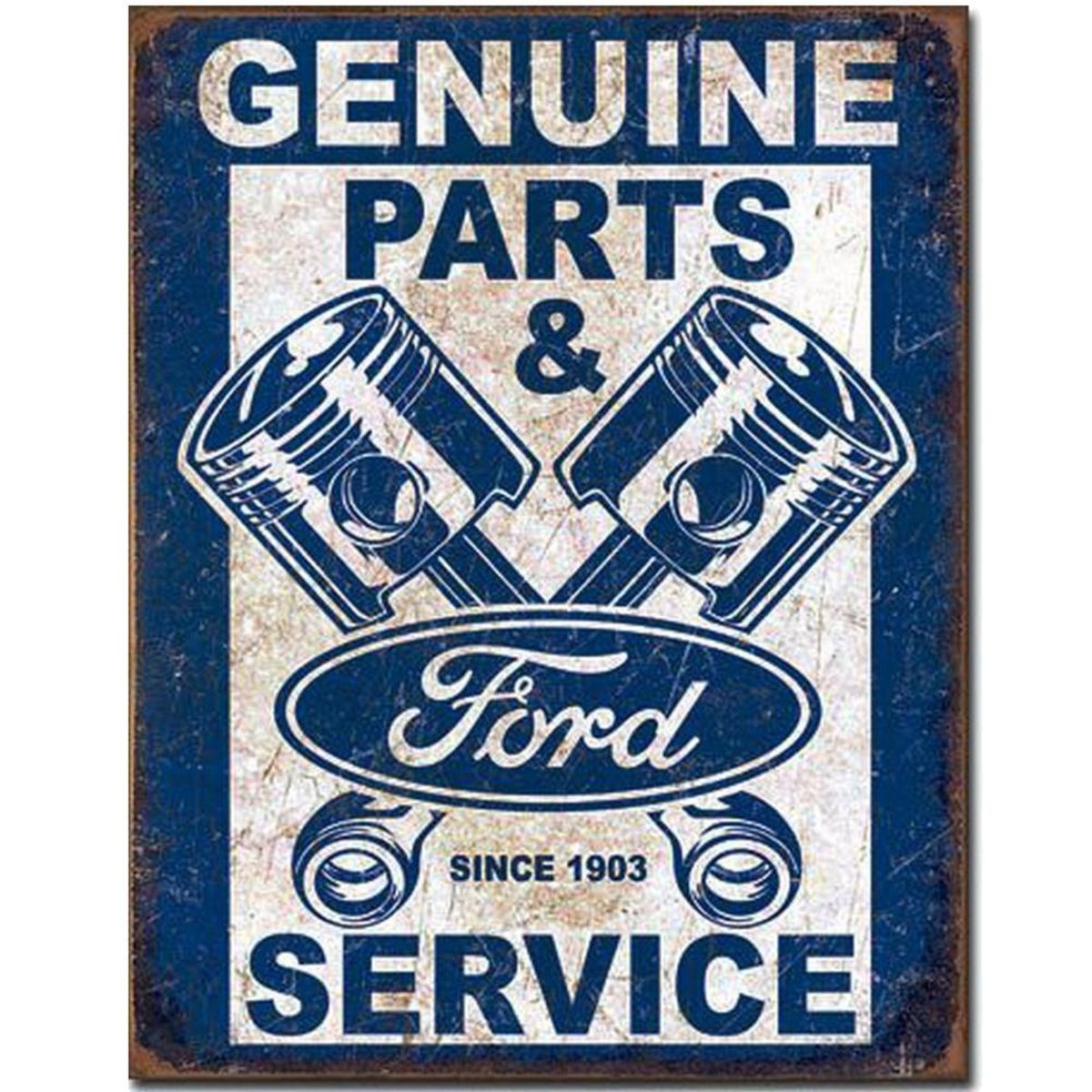 Plaque mtal Ford Service Since 1903 -  40.5 x 31.5 cm