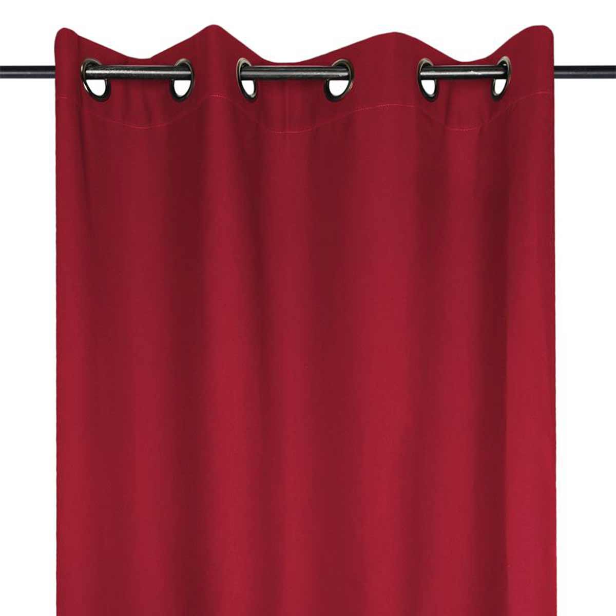 Rideau Tamisant Nelson  illets Rouge  135 x 240 cm