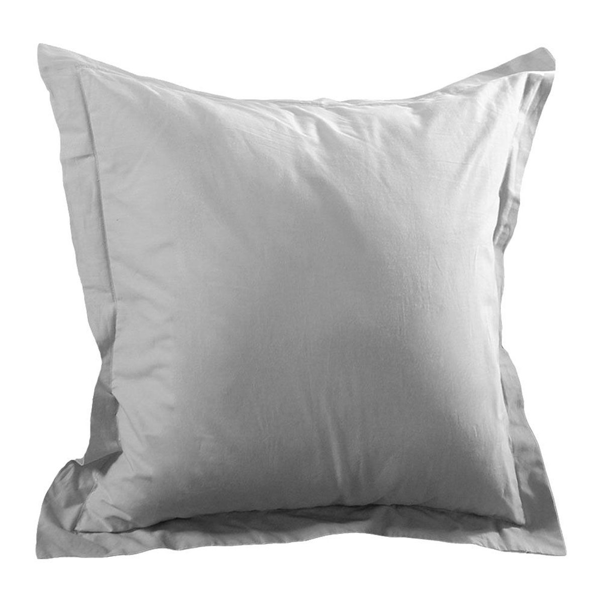 Taie d'oreiller unie Perle 65 x 65 cm - Alicia en coton