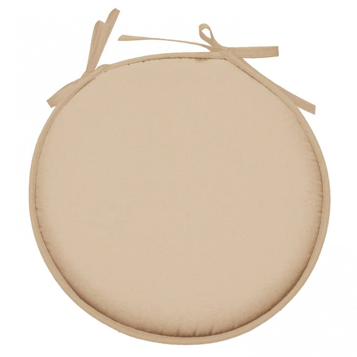 Coussin de chaise Ronde Nelson 40 cm - Couleur Lin