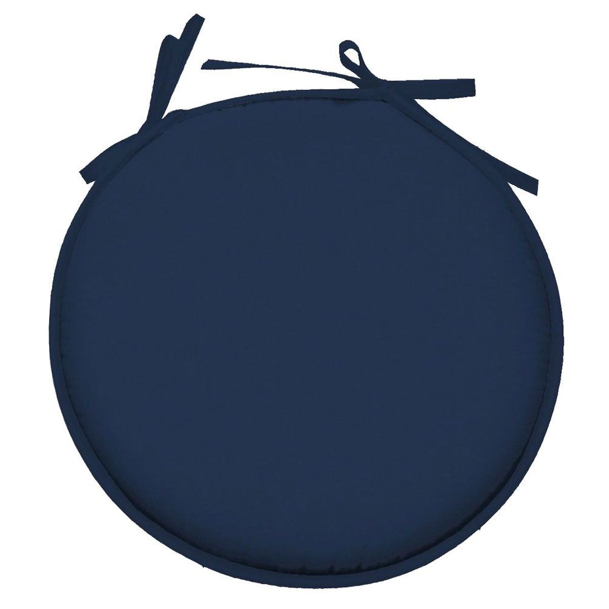 Coussin de chaise Ronde Nelson 40 cm - Bleu Ptrole