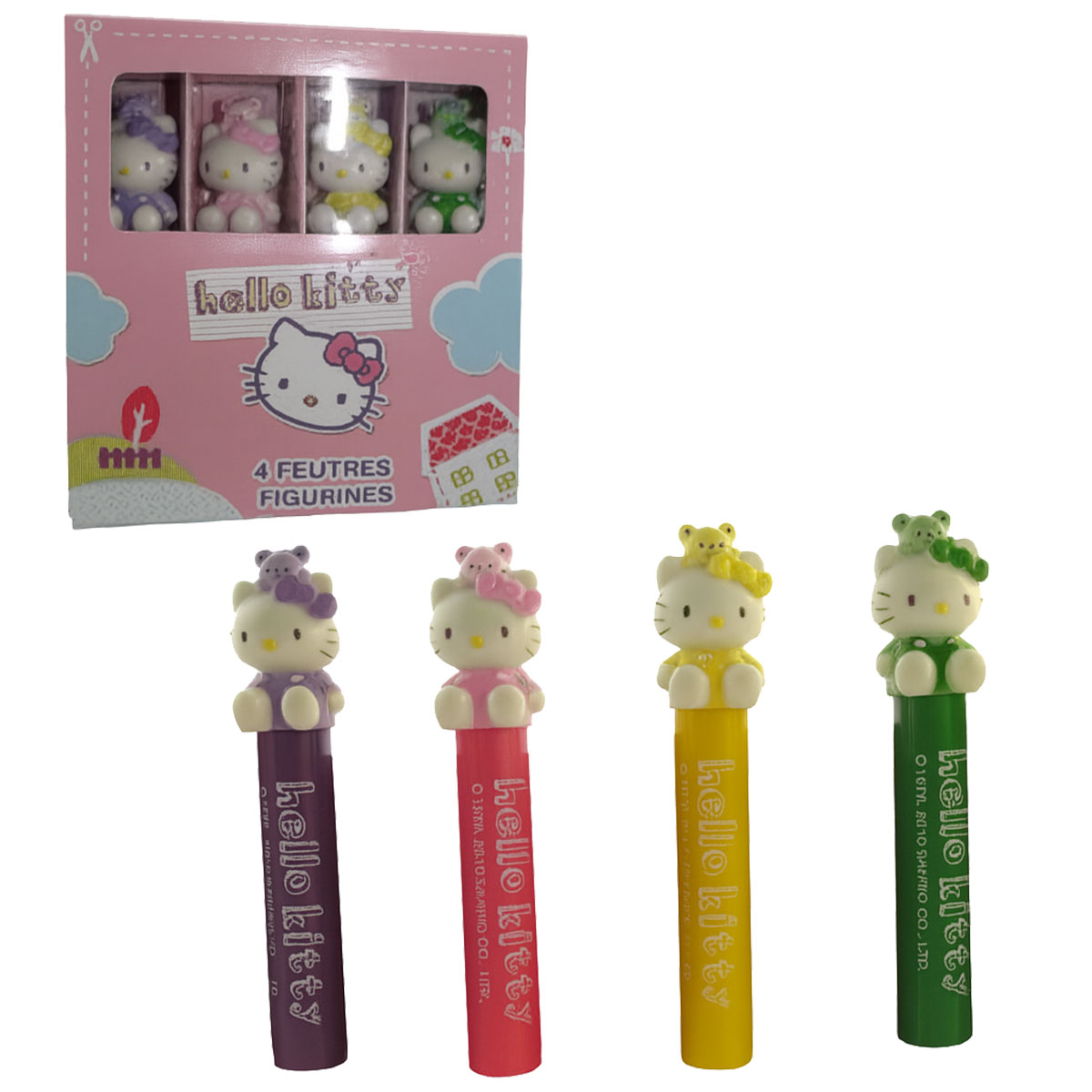 Feutres figurines Hello Kitty en set de 4