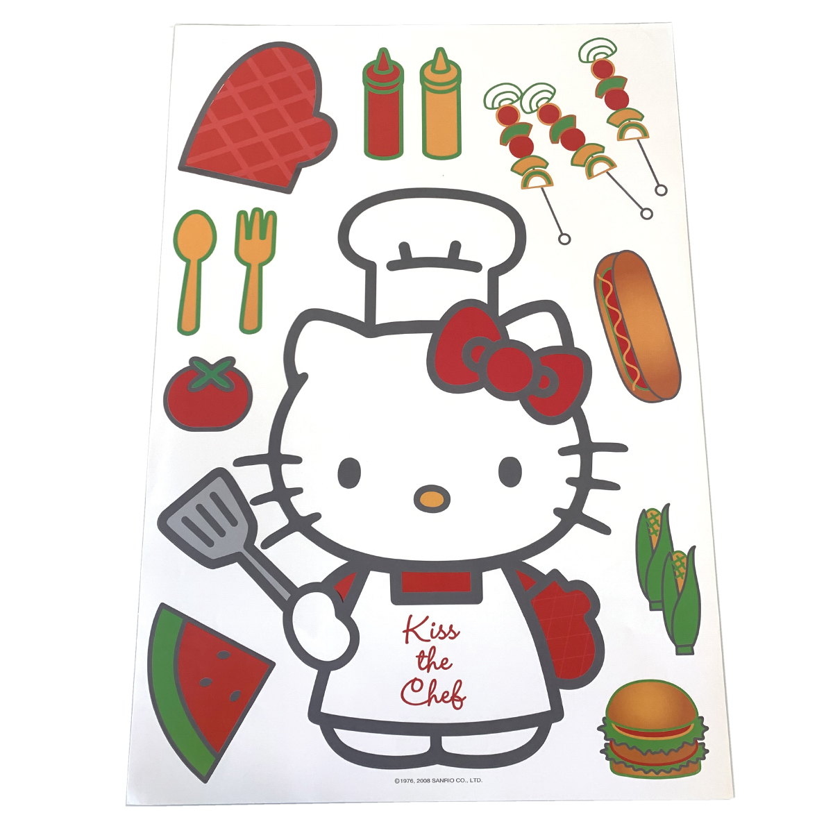 Sticker Dcoratif Gant Hello Kitty Chef