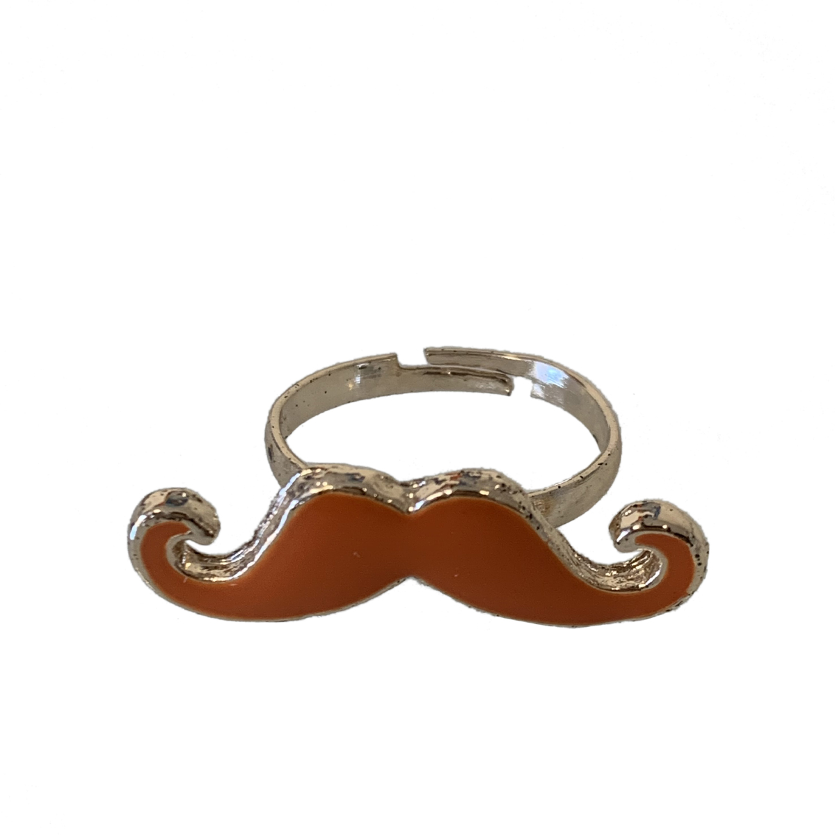 Bague Moustache orange