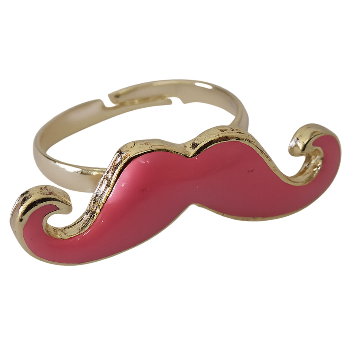 Bague Moustache Rose