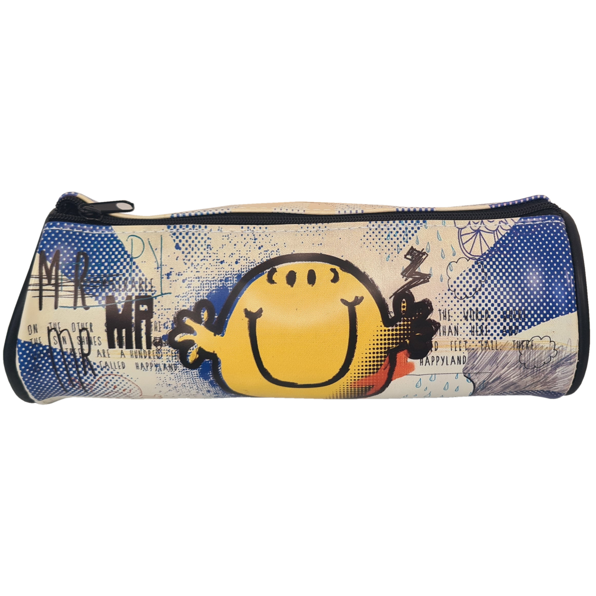 Trousse ronde vinyle Monsieur Happy