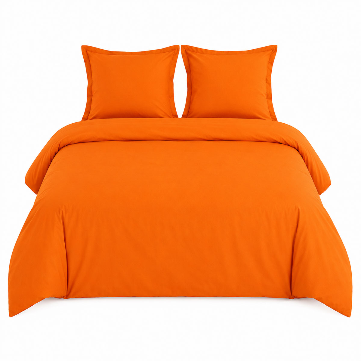 Housse de Couette 80 fils Coton percale 260 x 240 cm - Cuivre