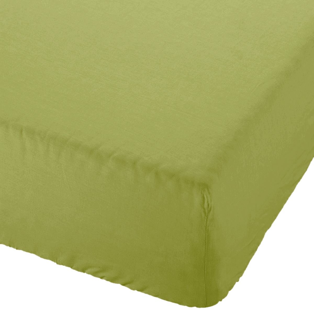 Drap housse Coton percale 80 fils 90 x 190 x 30 cm  - Bambou