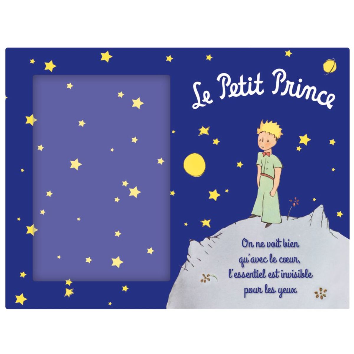 Cadre photo Le Petit Prince de St Exupry en verre