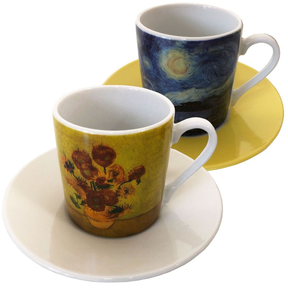 Set expresso pour 2 en boite cadeau Van Gogh