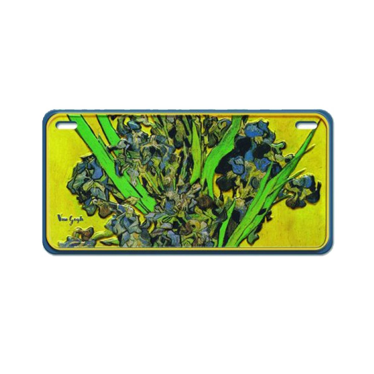 Magnet Van gogh - Iris - mini plaque mtal