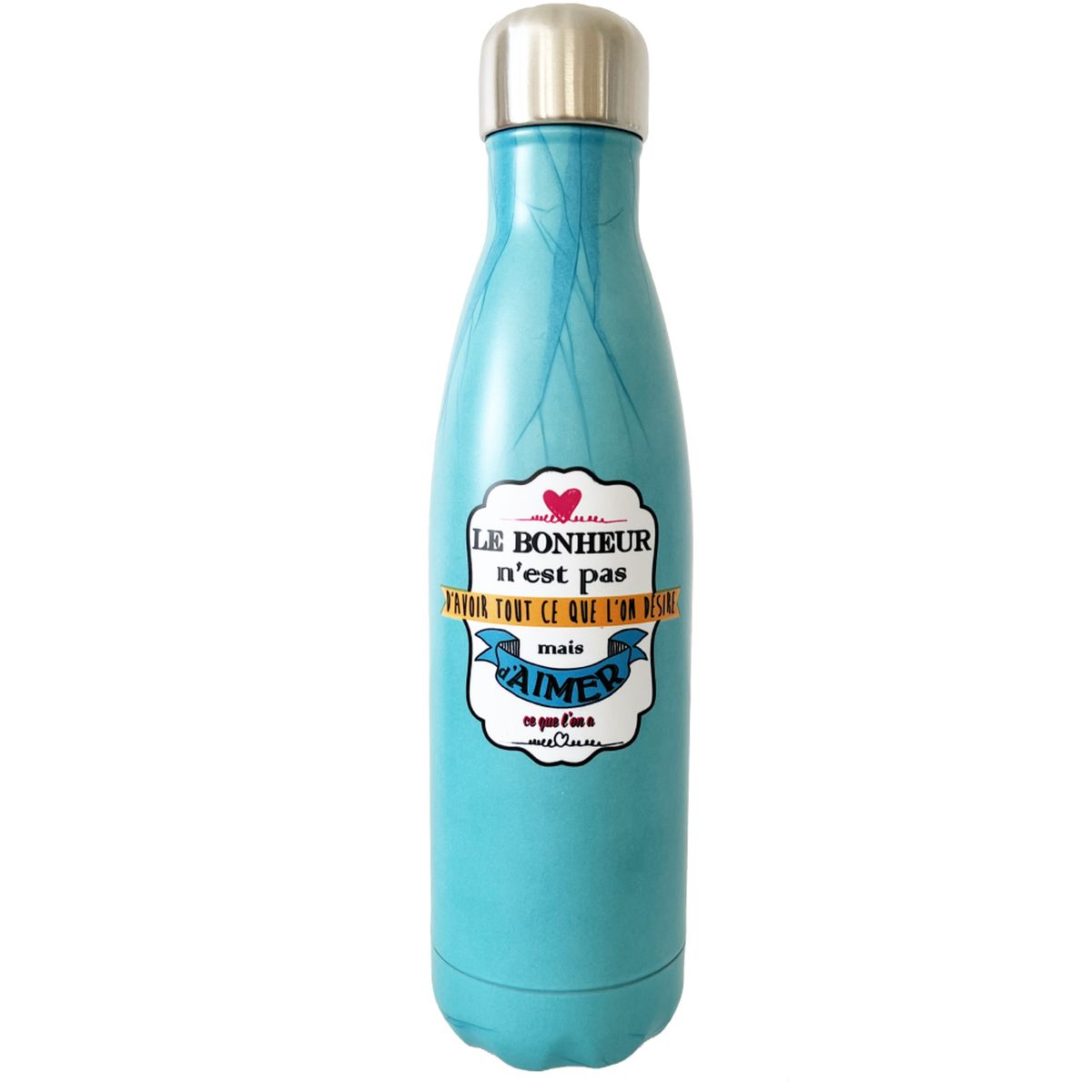 Gourde isotherme Le Bonheur - 500 ml