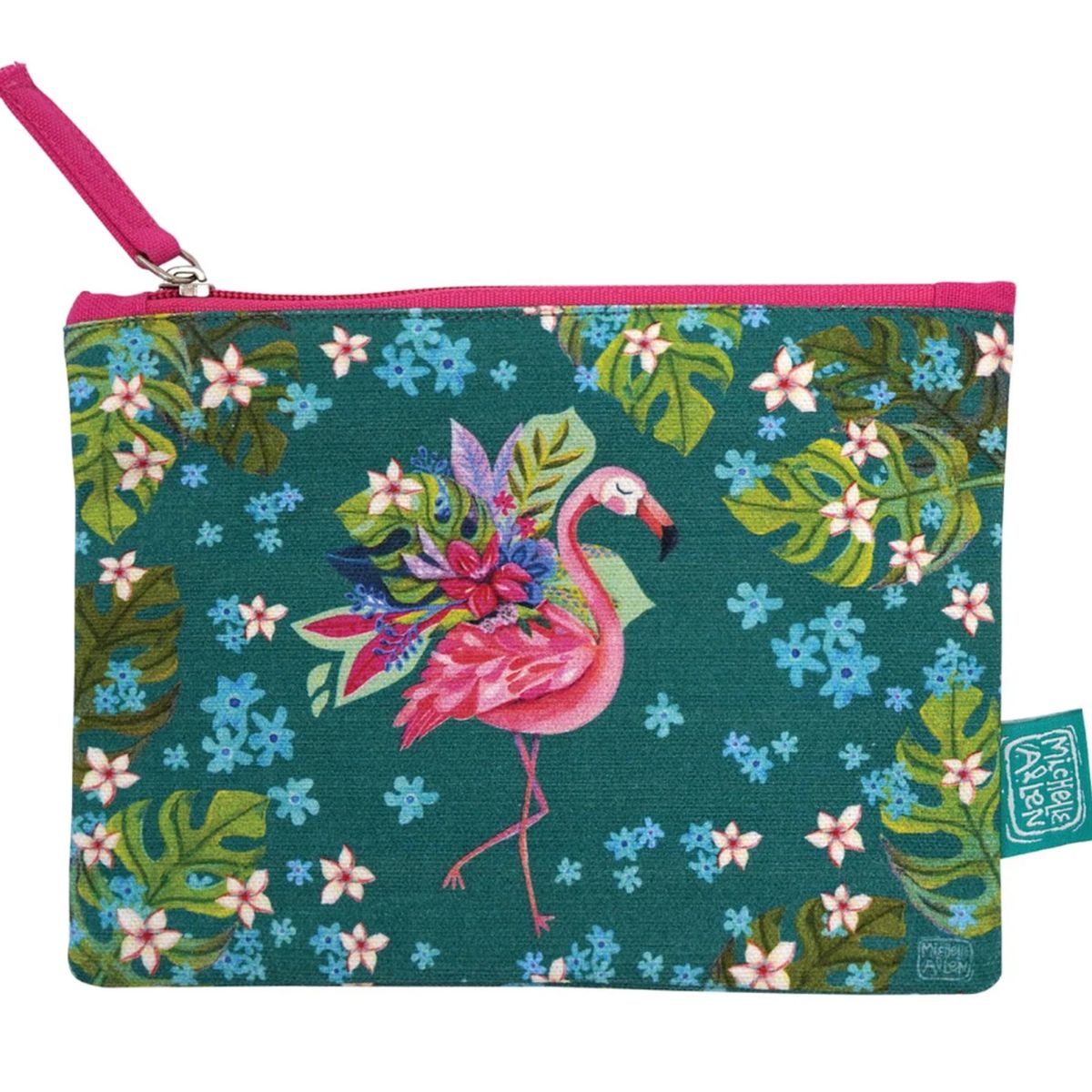 Porte Monnaie Flamant Rose Allen Designs - 11 x 14 cm