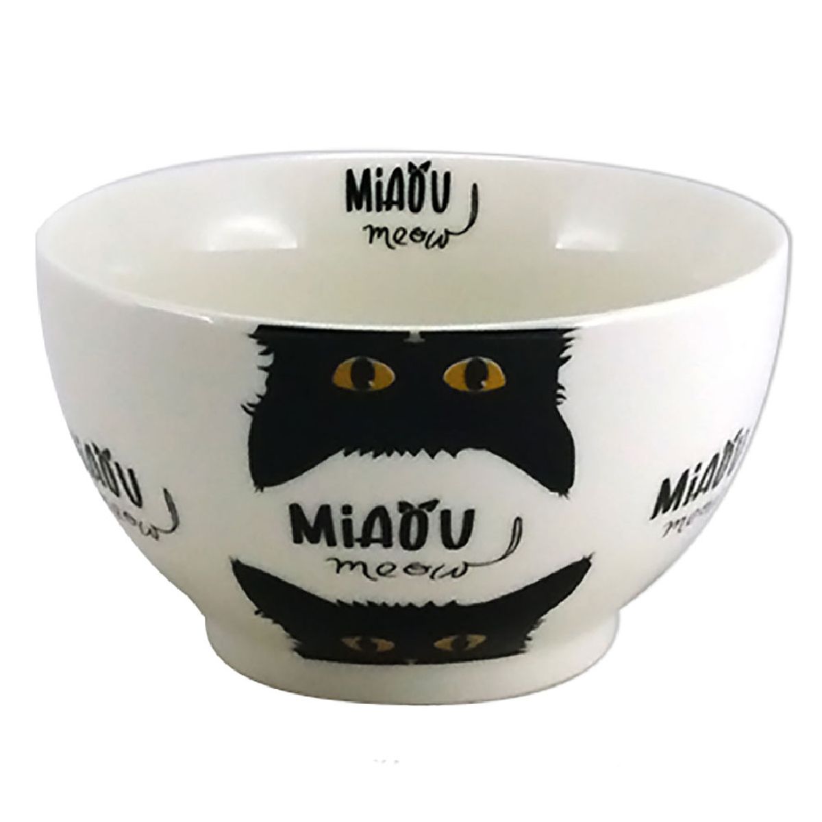 Bol Chat Miaou En Porcelaine 480 Ml