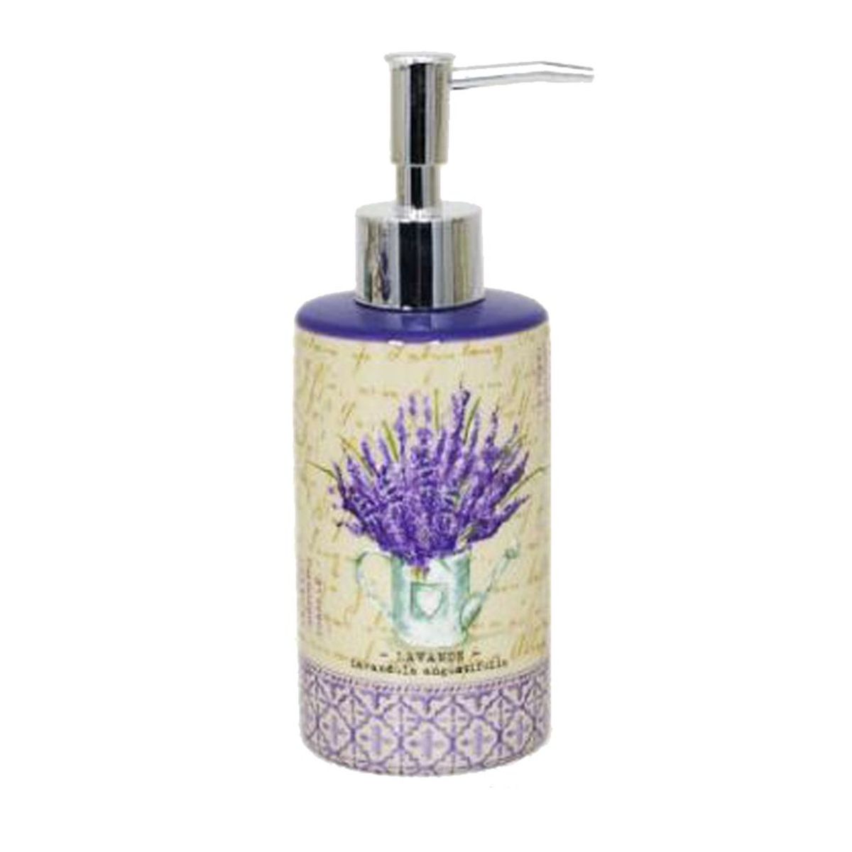 Distributeur De Savon MSV INAGUA Lavande - Design Moderne - Pour Salle De Bain, Cuisine