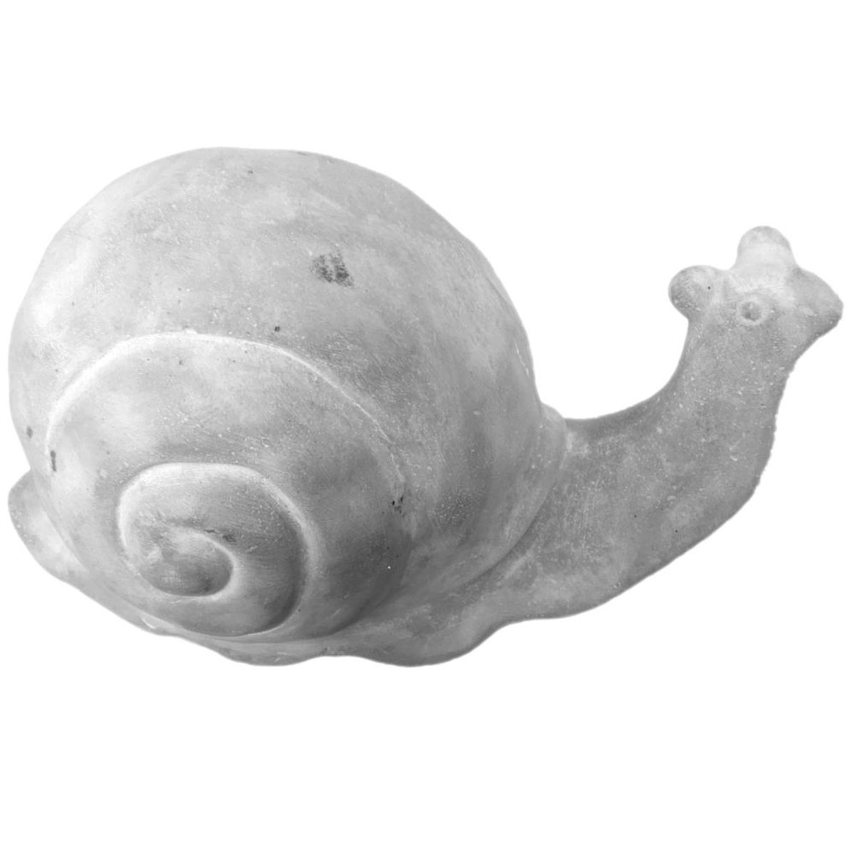 Figurine escargot en ciment effet vieilli