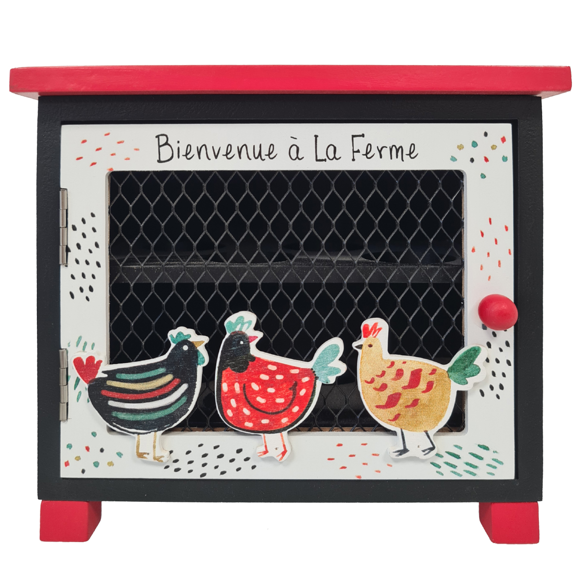 Cave � oeufs en bois collection poppy