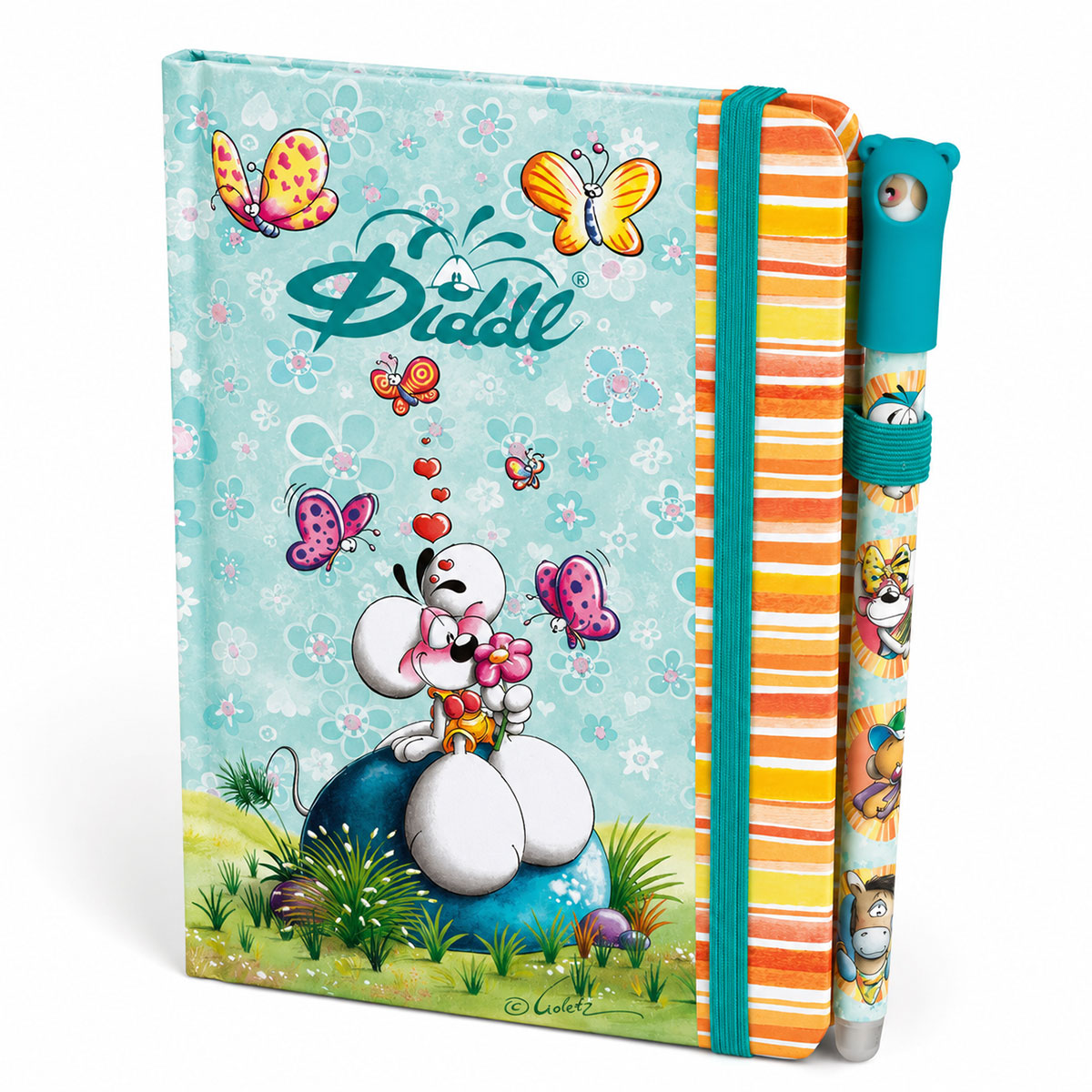 Carnet A6 et Stylo Diddl Bleu Officiel Diddl