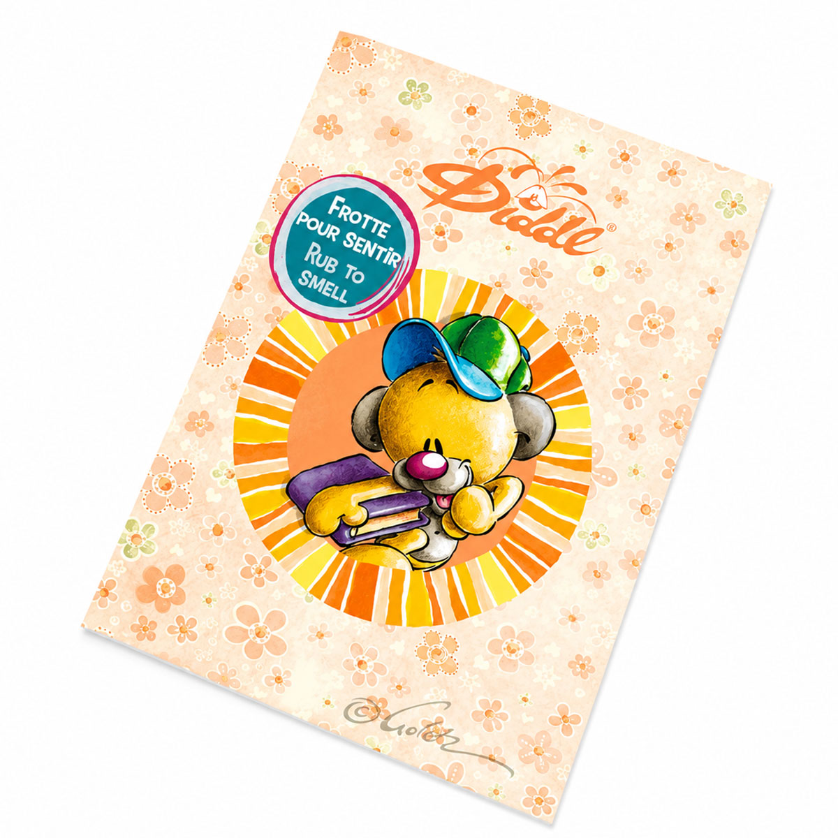 Bloc-notes parfum� Diddl format A6 � Pimboli orange