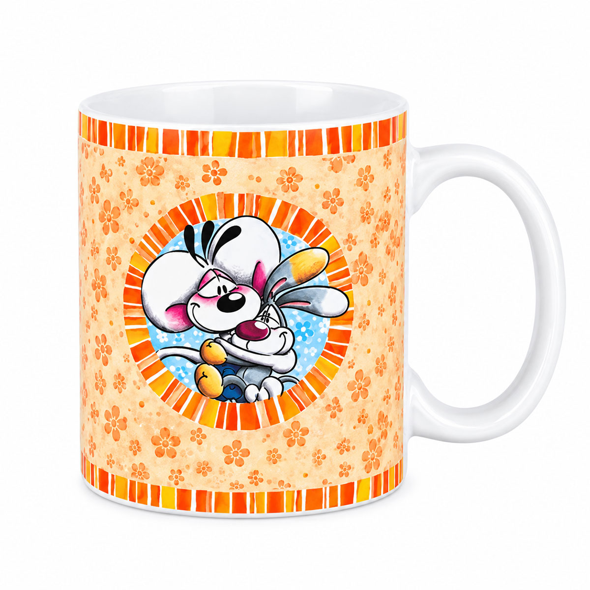 Mug Diddl orange en c�ramique 325 ml