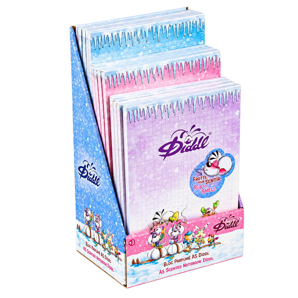 Bloc-notes Diddl hiver parfum� A5 � 1 seul carnet al�atoire