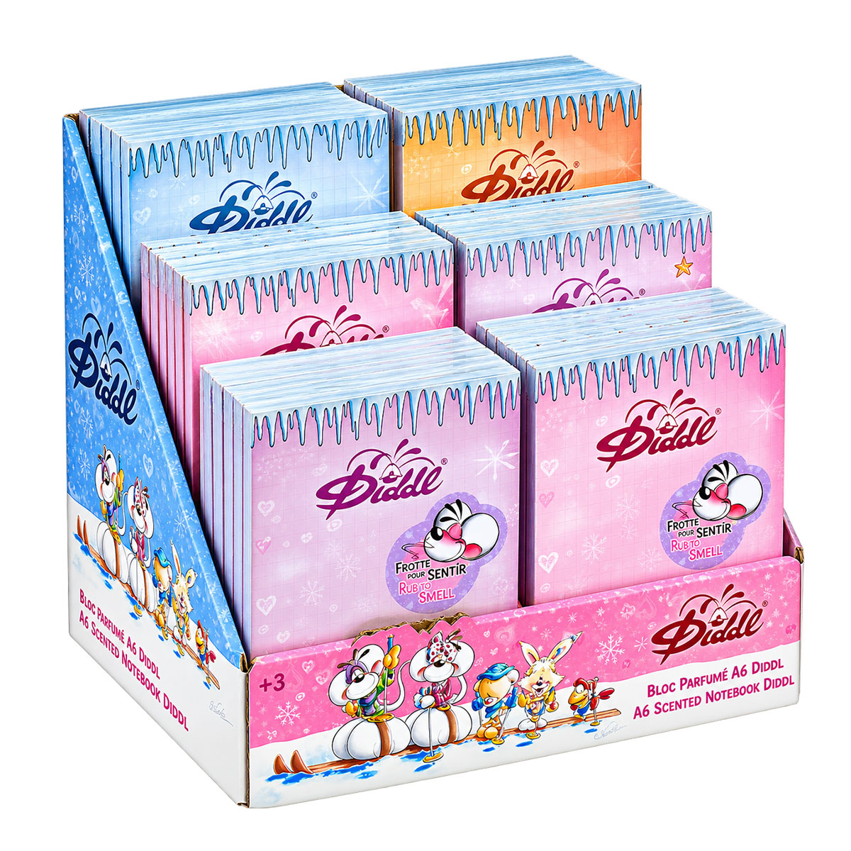 Bloc-notes Diddl hiver parfum� A6 � 1 seul carnet al�atoire