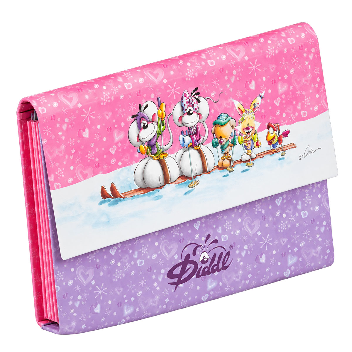 Trieur A5 Diddl hiver avec 12 feuilles et 6 enveloppes