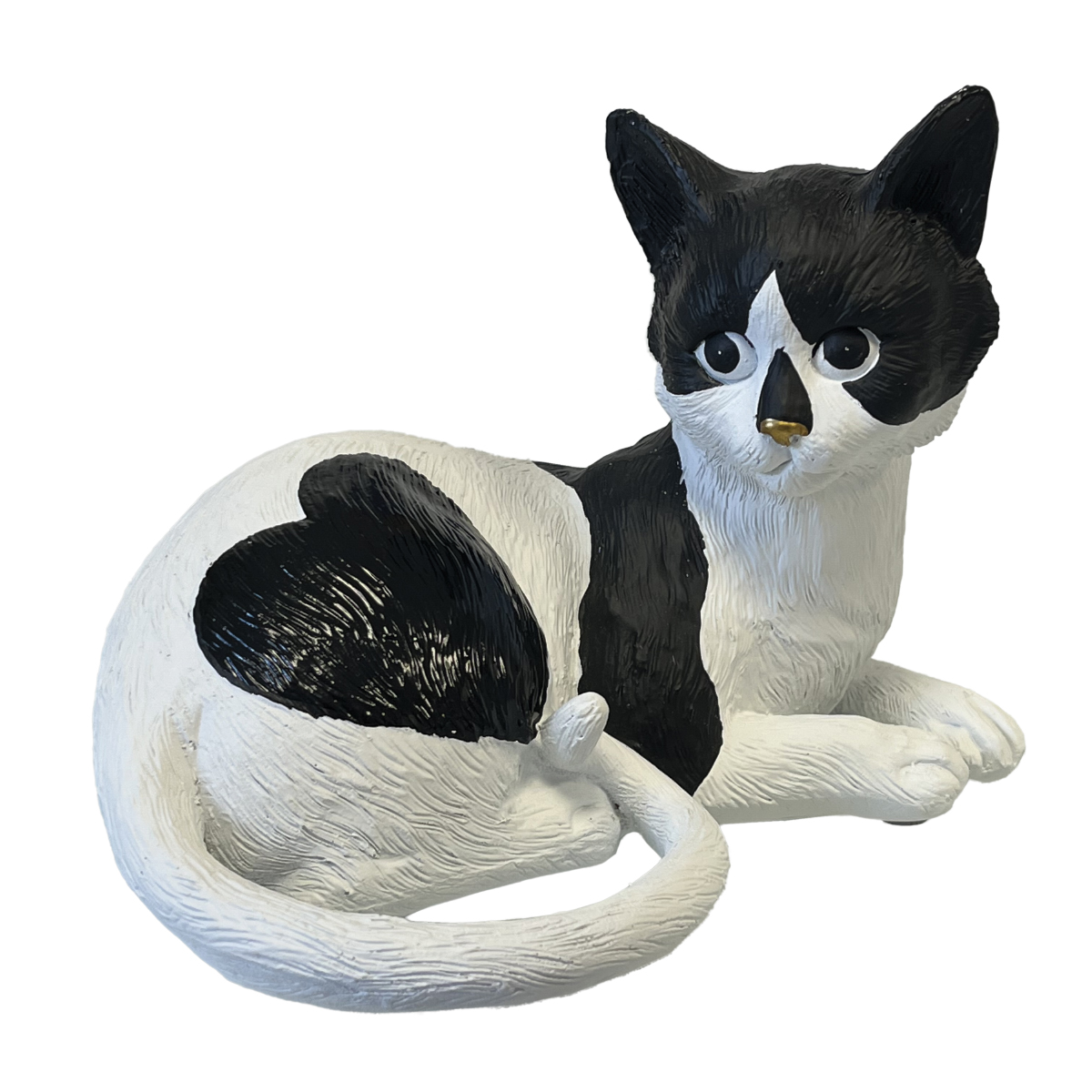 Figurine Jules le chat pelage Coeur en rsine