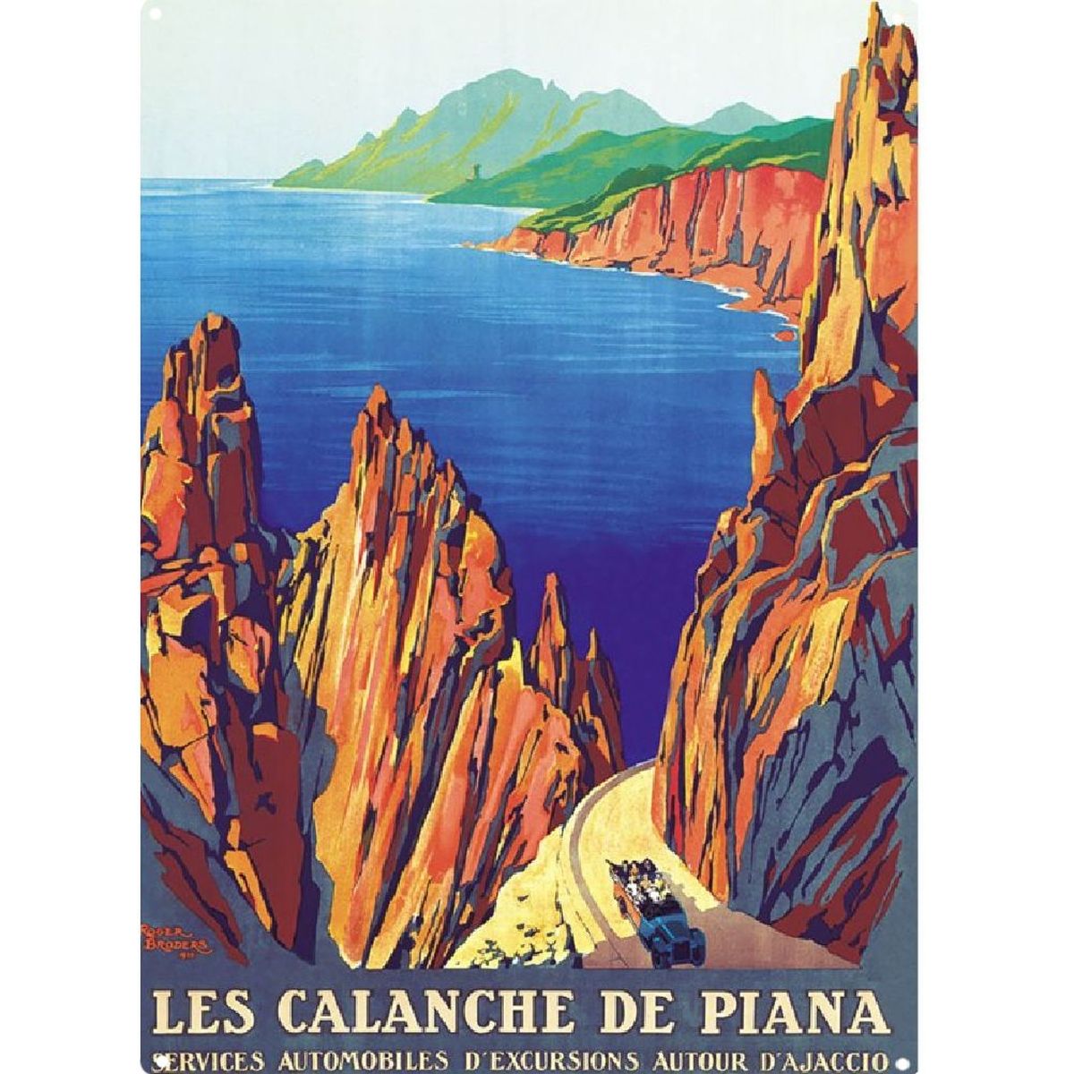 Plaque Dcorative Corse Les Calanche de Piana par Broders