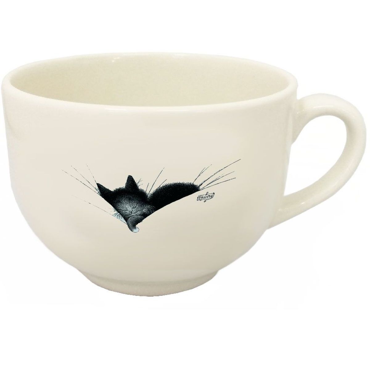 2 Mugs Dodo Motif Chats - Tasse à Thé Porcelaine 0.4L, Résistant Lave-vaisselle