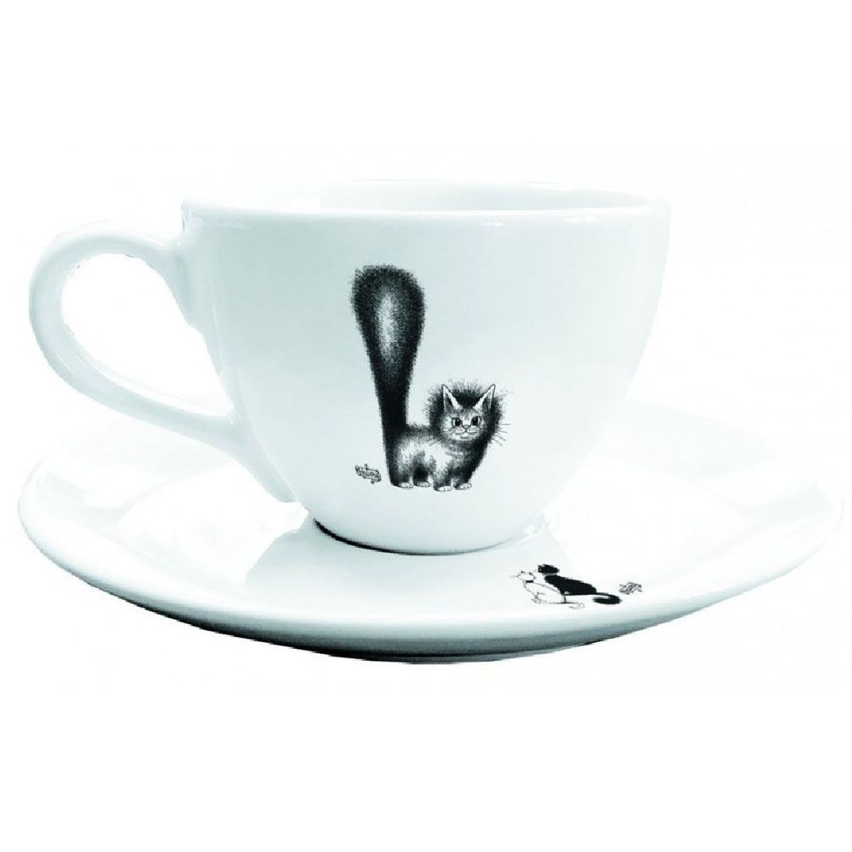 Tasse et soucoupe Les Chats de Dubout - Chat Mignon