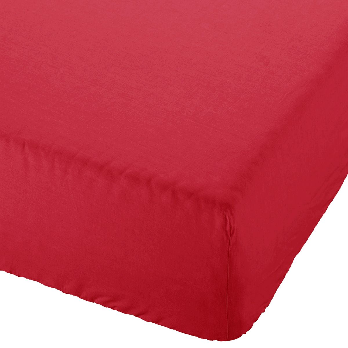 Drap housse rouge 140 x 190 cm