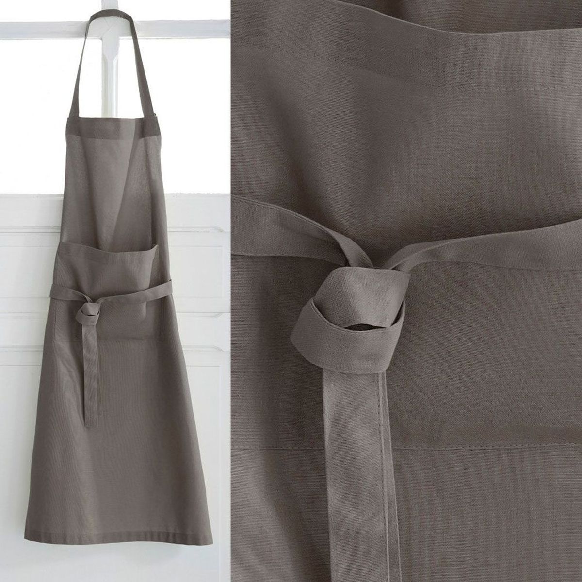 Tablier de cuisine coton HONO Attache japonaise - Bleu canard - Adulte Tablier de cuisine coton HONO Attache japonaise - Bleu canard - Adulte