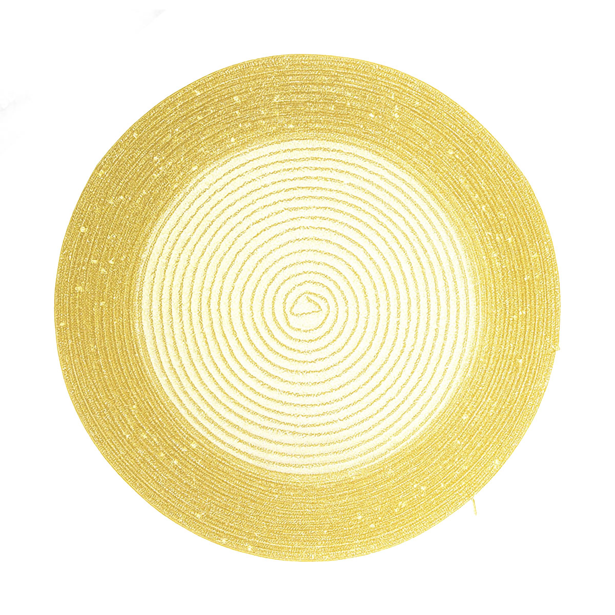 Set de table rond paillet or   38 cm