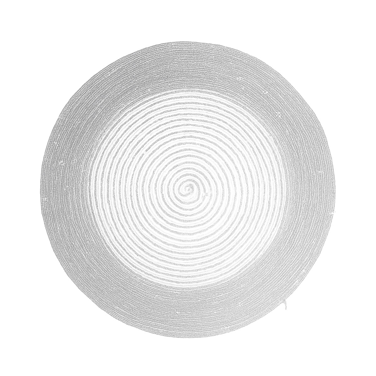 Set de table rond  paillettes Argent  38 cm