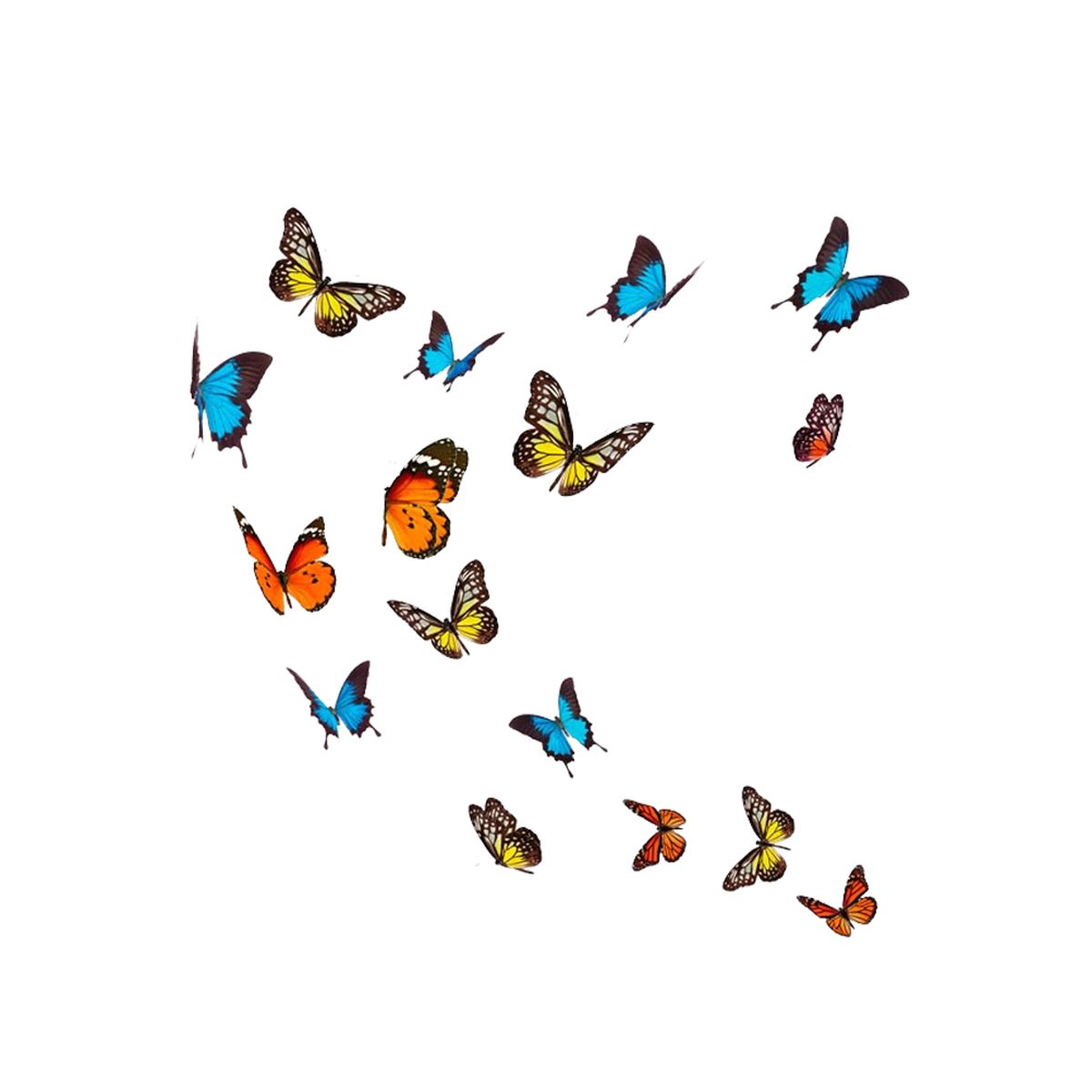 Sticker mural Nue de Papillons