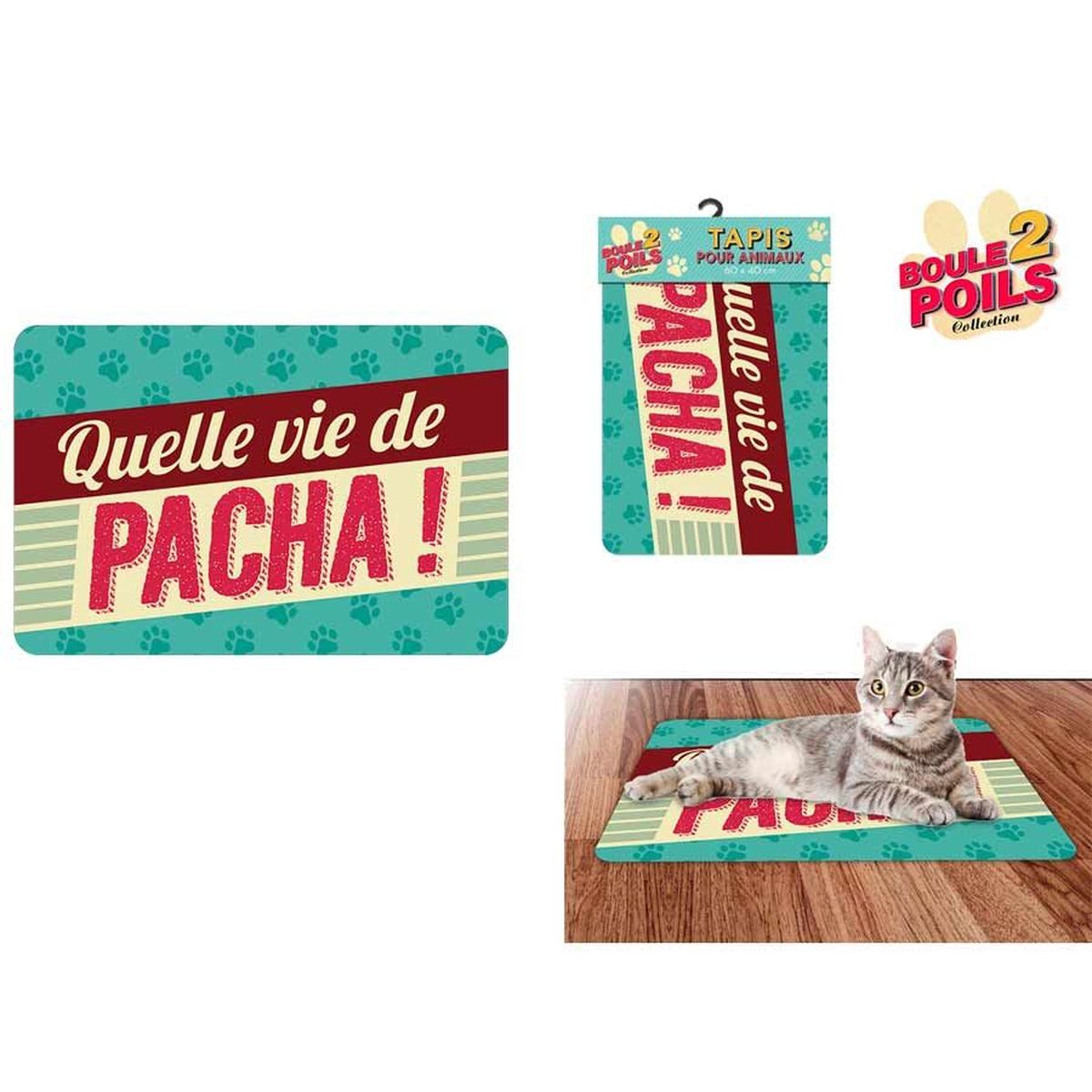 Tapis pour Animaux Quelle vie de pacha - 60 x 40 cm