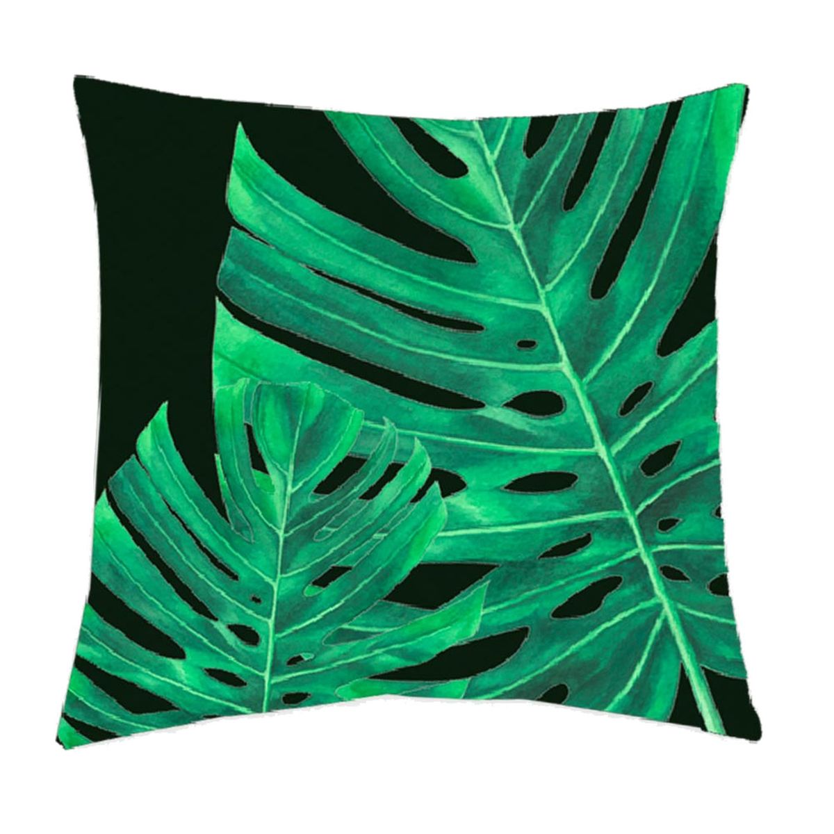 Housse de Coussin Feuillage monstera 40 x 40 cm