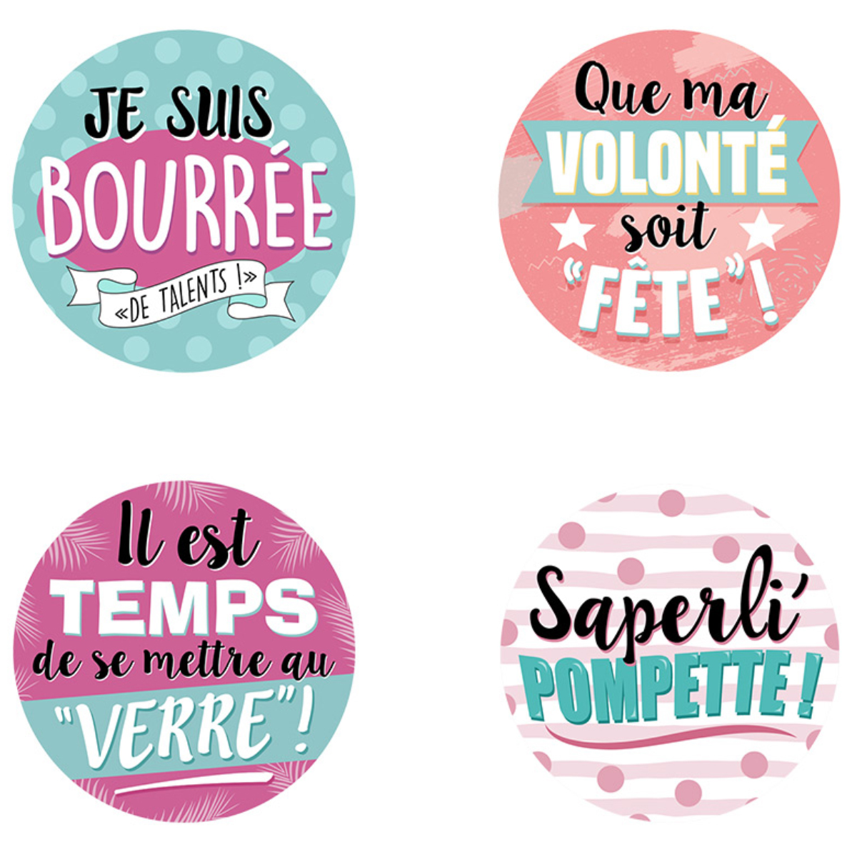 4 Dessous de verre Fte