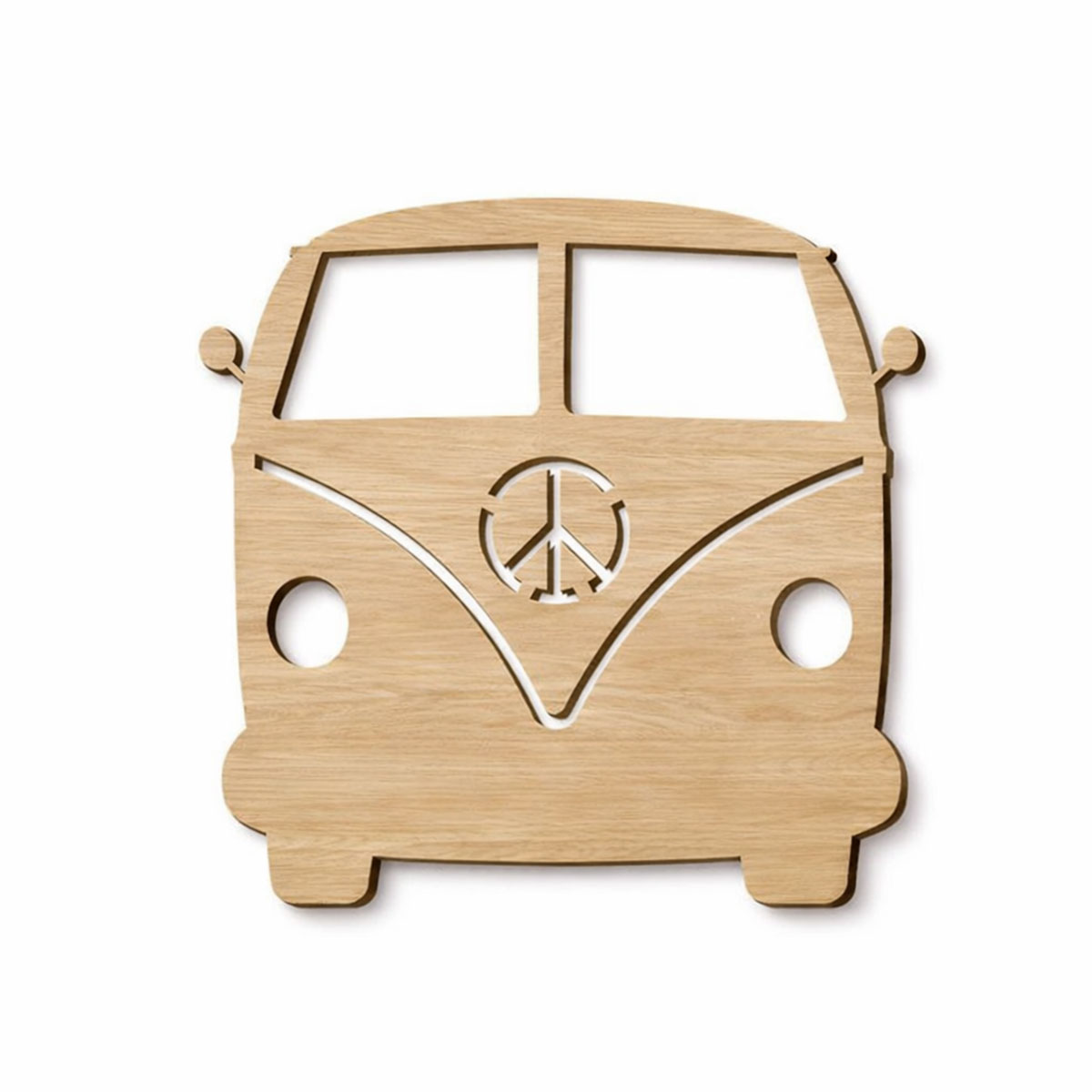 D�coration murale Van Hippie en bois 40 cm